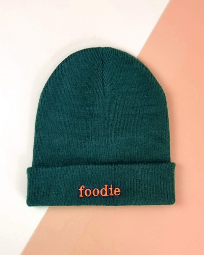 FOODIE - czapka beanie zielona
