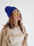 FOODIE - czapka beanie granatowa