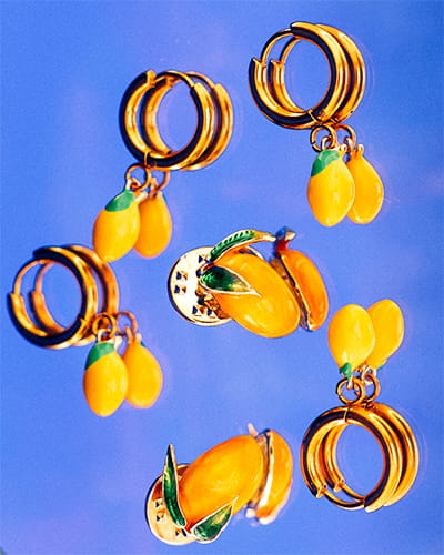 LIMONI PIN - Przypinka z cytryną