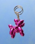 BALLON DOG - Brelok do kluczy dmuchany pies różowy