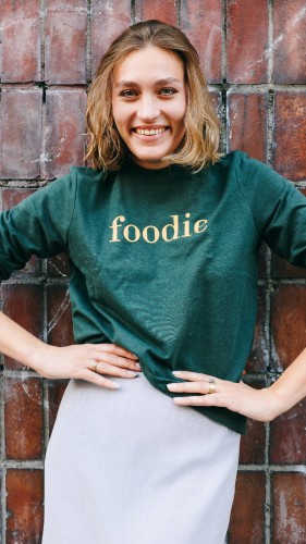 FOODIE - bluza damska zielona
